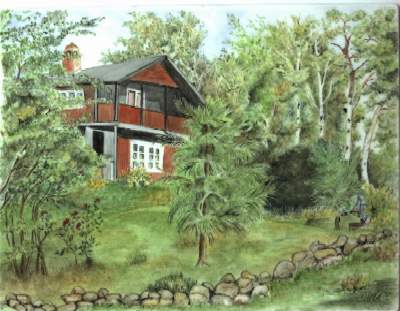 Kachel, Haus in Schweden